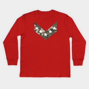 Camo Stars Kids Long Sleeve T-Shirt